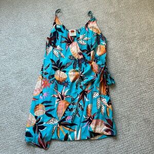 Farm Rio Pineapple Forest Wrap Dress
